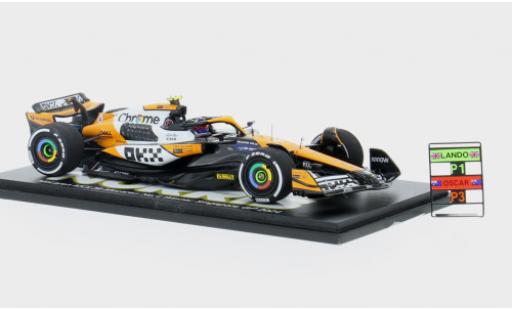 McLaren F1 1/43 Spark MCL38 GP Singapur 2024 Team #4 1:43 modellino in miniatura