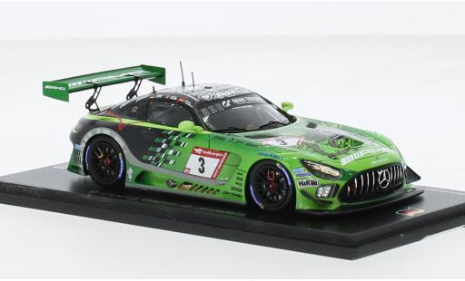 Mercedes AMG GT 1/43 Spark 3 No.3 AMG Team GetSpeed 24h Nürburgring 2023 1:43 modellino in miniatura