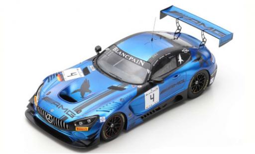 Mercedes AMG GT 1/18 Spark 3 No.4 Blancpain GT Series Endurance Cup 2018 Y.Buurman/M.Engel/L.Stolz modellino in miniatura