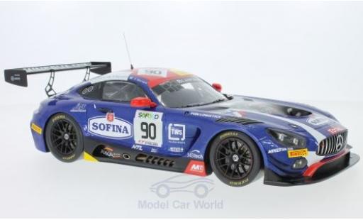 Mercedes AMG GT 1/18 Spark 3 No.90 AKKA ASP 24h Spa 2017 E.Mortara/M.Meadows/R.Marciello modellino in miniatura