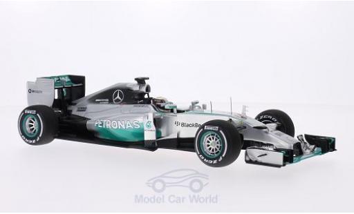 Mercedes F1 1/18 Spark W05 No.44 Petronas Formel 1 GP Großbritannien 2014 inklusive Figur L.Hamilton ohne Vitrine modellino in miniatura