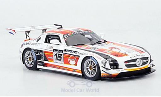 Mercedes SLS 1/43 Spark AMG No.15 OIM 24h Spa 2011 K.Wauters/A.Kumpen/M.Hezemans modellino in miniatura