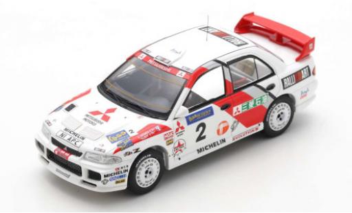 Mitsubishi Lancer 1/43 Spark Evolution III No.2 Rallye Hong Kong - Peking 1996 C.Gilbert/A.Vatanen/C.Gilbert modellino in miniatura