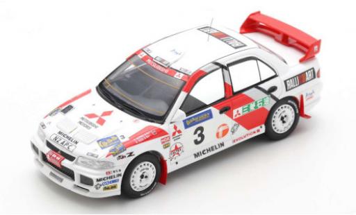 Mitsubishi Lancer 1/43 Spark Evolution III No.3 Rallye Hong Kong - Peking 1996 R.Burns/R.Reid modellino in miniatura