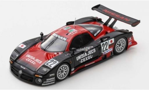 Nissan R390 1/43 Spark GT1 RHD No.22 Motorsport Unisia Jecs 24h Le Mans 1997 A.Suzuki/R.Patrese/E.van de Poele modellino in miniatura