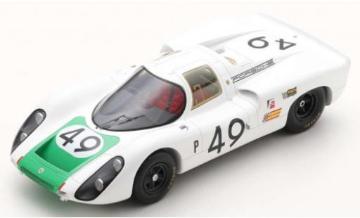 Porsche 907 1/18 Spark C RHD No.49 12h Sebring 1968 H.Herrmann/J.Siffert modellino in miniatura