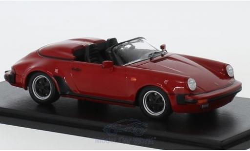 Porsche 930 Turbo 1/43 Spark 911 3.2 Speedster Turbo Look rosso 1989 modellino in miniatura