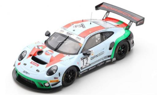 Porsche 992 GT3 R 1/18 Spark 911 (991) GT3 R No.12 GPX Racing Gulf 24h Spa 2020 M.Campbell/P.Pilet/M.Jaminet modellino in miniatura