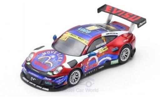 Porsche 991 GT3 R 1/64 Spark 911 () GT3 R No.911 Craft Bamboo Racing Fia GT World Cup Macau 2017 L.Vanthoor modellino in miniatura
