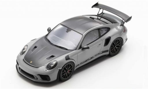 Porsche 991 GT3 RS 1/12 Spark 911 () GT3 RS Weissach Package grigio/matt-nero 2018 modellino in miniatura
