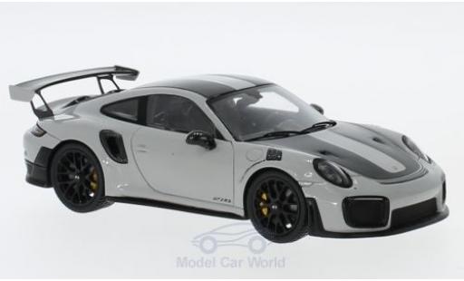 Porsche 991 GT2 RS 1/43 Spark 911 ( II) GT2 RS grigio/nero 2018 Weissach Package modellino in miniatura