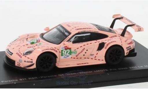 Porsche 991 RSR 1/43 Spark 911 () RSR No.92 GT Team 24h Le Mans 2018 M.Christensen/K.Estre/L.Vanthoor modellino in miniatura