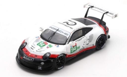 Porsche 991 RSR 1/64 Spark 911 () RSR No.94 GT Team 24h Le Mans 2018 R.Dumas/T.Bernhard/S.Müller modellino in miniatura