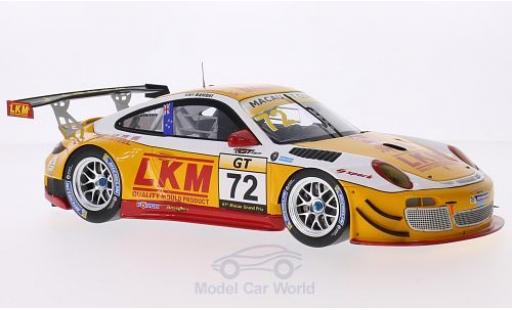 Porsche 991 GT3 R 1/18 Spark 911 (997) GT3 R No.72 LKM GT Asia Macau GT Cup 2014 E.Bamber modellino in miniatura
