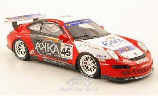 Porsche 997 SC 1/43 Spark 911 () No.45 Team Sofrev AKKA GT Open 2007 M.Ricci/M.Moullin-Traffort modellino in miniatura