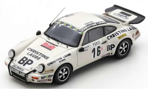 Porsche 930 RS 1/43 Spark 911 Carrera RS 3.0 No.16 Touroul Racing Christine Laure Rally Monte Carlo 1978 B.Beguin/W.Huret modellino in miniatura