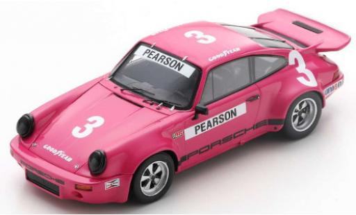 Porsche 930 RS 1/43 Spark 911 RS 3.0 No.3 IROC Daytona 1974 D.Pearson modellino in miniatura