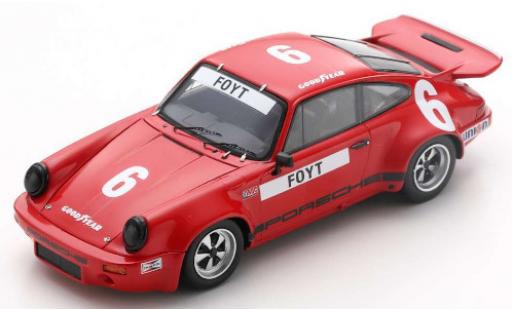 Porsche 930 RS 1/43 Spark 911 RS 3.0 No.6 IROC Daytona 1974 A.J.Foyt modellino in miniatura
