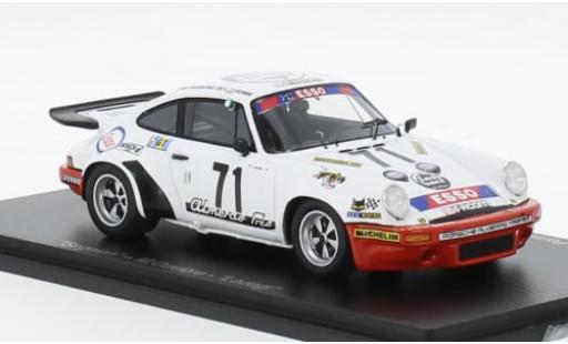 Porsche 930 RS 1/43 Spark 911 3.0 No.71 24h Le Mans 1976 1:43 modellino in miniatura