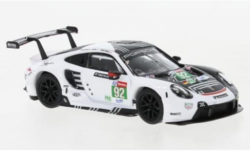 Porsche 992 RSR 1/64 Spark 911 -19 No.92 GT Team 24h Le Mans 2020 1:64 modellino in miniatura