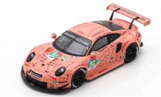 Porsche 991 RSR 1/18 Spark 911 RSR No.92 GT Team 24h Le Mans 2018 M.Christensen/K.Estre/L.Vanthoor modellino in miniatura