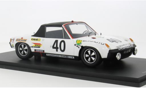 Porsche 914 1/18 Spark /6 No.40 24h Le Mans 1969 1:18 modellino in miniatura