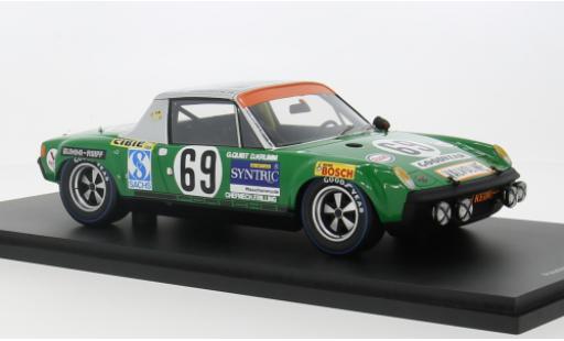 Porsche 914 1/18 Spark /6 No.69 24h Le Mans 1971 1:18 modellino in miniatura