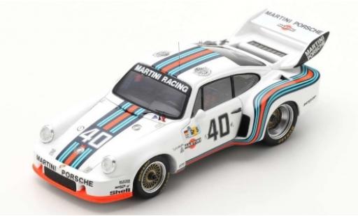 Porsche 935 1976 1/43 Spark No.40 Martini Racing System Martini 24h Le Mans 1976 Training R.Stommelen/M.Schurti modellino in miniatura
