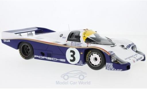 Porsche 956 1983 1/18 Spark No.3 Rothmans 24h Le Mans 1983 mit Decals A.Holbert/H.Haywood/V.Schuppan modellino in miniatura