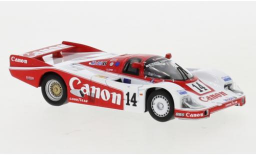 Porsche 956 1985 1/43 Spark RHD No.14 Richard Lloyd Racing Canon 24h Le Mans 1985 J.Palmer/J.Weaver/R.Lloyd modellino in miniatura
