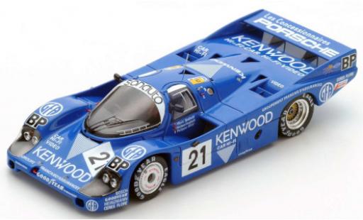 Porsche 956 1983 1/64 Spark RHD No.21 Kremer Racing Kenwood 24h Le Mans 1983 M.Andretti/M.Andretti/P.Alliot modellino in miniatura
