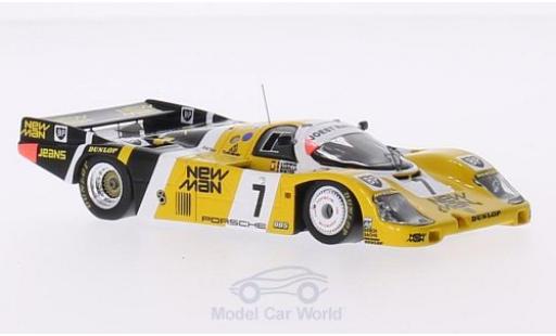 Porsche 956 1985 1/43 Spark RHD No.7 Joest Racing New Man 24h Le Mans 1985 J.Winter/P.Barrilla/K.Ludwig modellino in miniatura