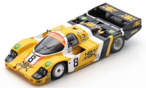 Porsche 956 1984 1/43 Spark RHD No.8 Joest Racing New Man 24h Le Mans 1984 J-L.Schlesser/M.de Narvaez/S.Johansson modellino in miniatura