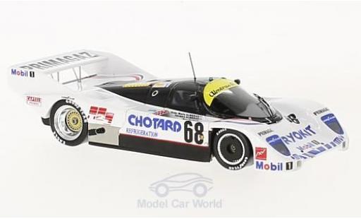 Porsche 962 1992 1/43 Spark C No.68 24h Le Mans 1992 J.Almeras/J.M.Almeras/M.Cohen-Olivar modellino in miniatura