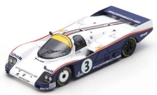 Porsche 962 1985 1/43 Spark C RHD No.3 Rothmans 24h Le Mans 1985 avec Decals A.Holbert/V.Schuppan/J.Watson modellino in miniatura