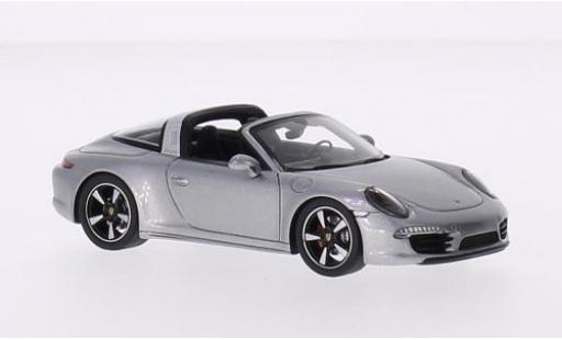 Porsche 991 Targa 1/43 Spark Targa 4S grigio 2015 modellino in miniatura
