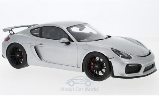 Porsche Cayman GT4 1/18 Spark (981) GT4 grigio 2016 modellino in miniatura