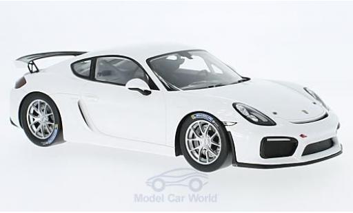Porsche Cayman GT4 Clubsport 1/18 Spark GT4 Clubsport bianco 2017 modellino in miniatura