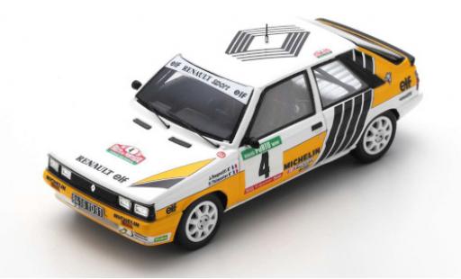 Renault 11 1/43 Spark Turbo No.4 Sport Rallye WM Rally Portugal 1987 J.Ragnotti/G.Thimonier modellino in miniatura