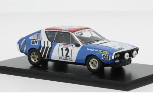 Renault 17 1/43 Spark Tour de Corse 1974 #12 1:43 modellino in miniatura