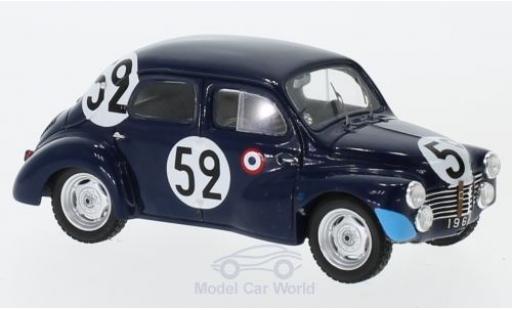 Renault 4CV 1/43 Spark 1063 No.52 24h Le Mans 1951 J.Sandt/P.Moser modellino in miniatura