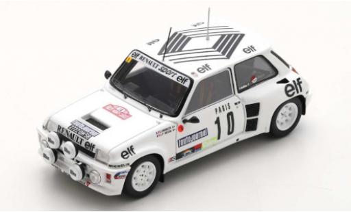 Renault 5 1/43 Spark Turbo No.10 Rallye WM Rallye Monte Carlo 198 D.Snobeck/J.-P.Bechu modellino in miniatura