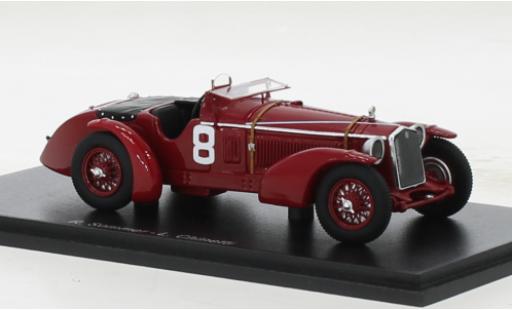 Alfa Romeo 8C 1/43 Spark RHD No.8 24h Le Mans 1932 modellino in miniatura