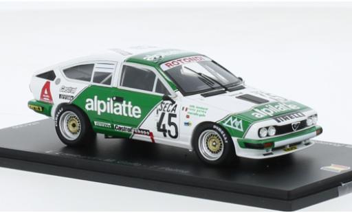 Alfa Romeo GT 1/43 Spark V6 No.45 Luigi Racing 24h Spa 1982 modellino in miniatura