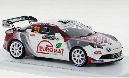 Alpine A110 1/43 Spark Rally RGT No.53 Rallye WM Rallye Monte Carlo 2022 modellino in miniatura