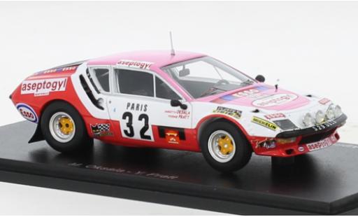 Alpine A310 1/43 Spark No.32 Aseptogyl Rallye WM Rallye Monte Carlo 1977 modellino in miniatura