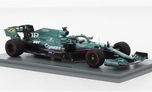 Aston Martin AMR2 1/43 Spark 1 No.18 Cognizant F1 Team Cognizant Formel 1 GP Abu Dhabi 2021 modellino in miniatura