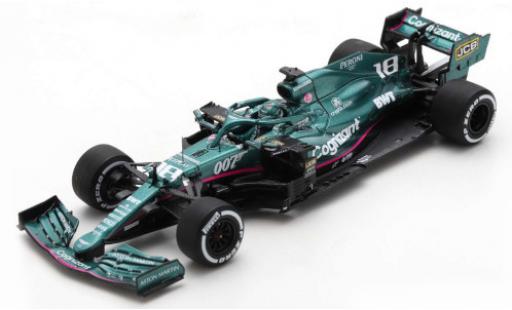 Aston Martin AMR2 1/43 Spark 1 No.18 Cognizant F1 Team Cognizant Formel 1 GP Italien 2021 modellino in miniatura