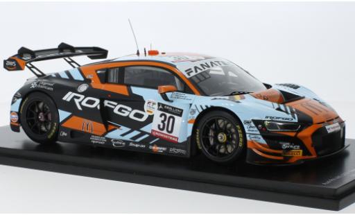 Audi R8 1/18 Spark LMS GT3 No.30 Team WRT 24h Spa 2022 modellino in miniatura