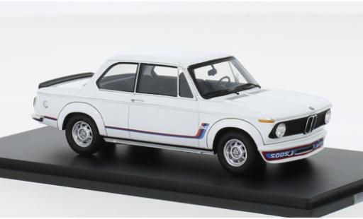 Bmw 2002 1/18 Spark Turbo bianco 1973 modellino in miniatura